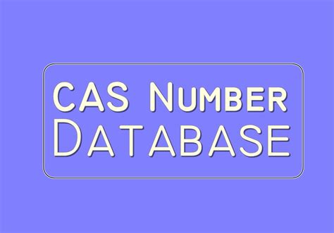 水是什么号码|CAS（CAS Number，物质数字识别号码）